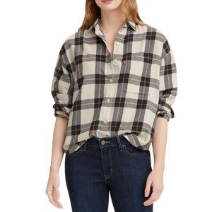 Levi's Women's Henry Flannel Shirt, Size L